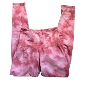 Pink tie-dye leggings size S #tie-dye